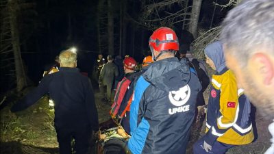 Kastamonu’nun Küre ilçesinde gezintiye çıktığı dağlık alanda dengesini kaybederek 30