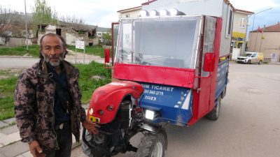 Malatya’da kiralık ev bulamayan 47 yaşındaki Murat Yıldız, çareyi tarım