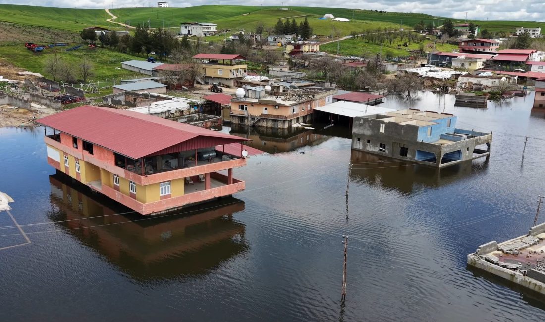 Diyarbakır’ın Kocaköy ilçesinde etkili olan şiddetli yağışların ardından Ambar Barajı’nda