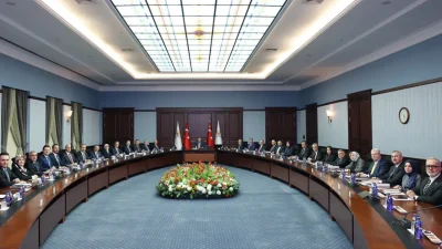 Cumhurbaşkanı Erdoğan başkanlığında bir araya gelen AK Parti MYK toplantısında