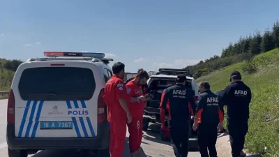 Bursa-İzmir otoyolu üzerinde “5 yaşında bir çocuk araçtan yol kenarına