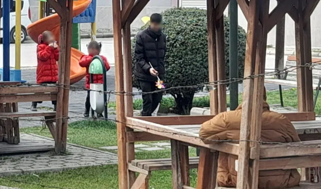 Eskişehir’in Yeşiltepe Mahallesi’nde yer alan bir çocuk parkında kaydedilen ve