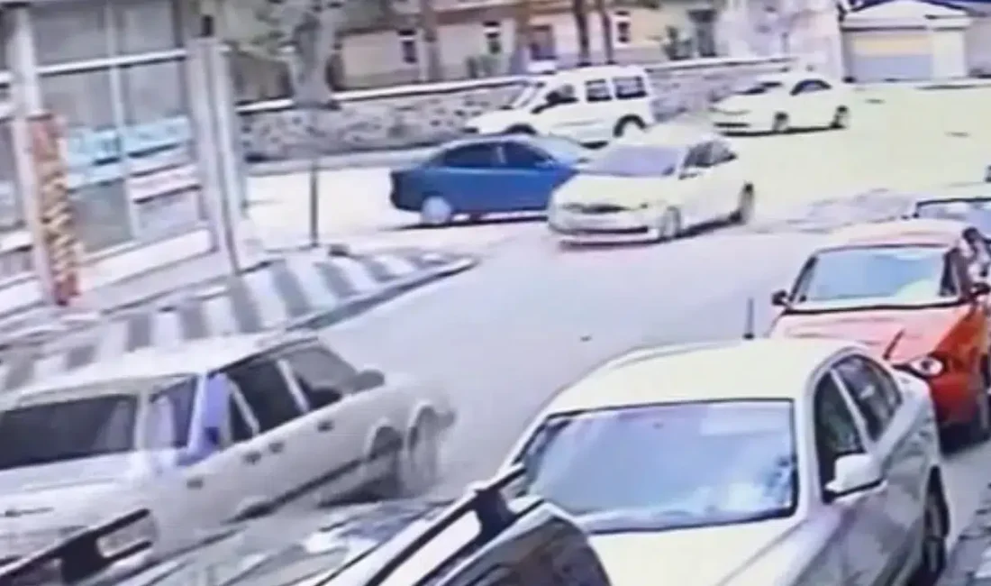 Elazığ’ın Rızaiye Mahallesi’nde meydana gelen ve yürekleri ağza getiren trafik