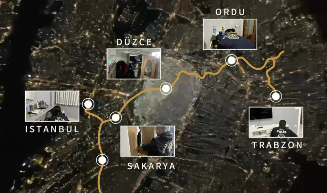 Sakarya Cumhuriyet Başsavcılığı koordinesinde yürütülen ve 13 ili kapsayan dev