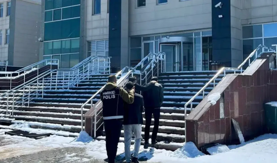 Kars İl Emniyet Müdürlüğü ekiplerinin uyuşturucu madde ticareti yapan ve