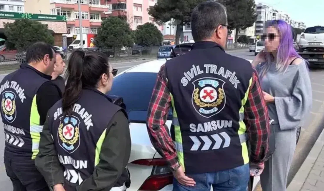 Samsun’un Atakum ilçesinde gerçekleştirilen denetimlerde korsan taşımacılık yaparken yakalanan kadın