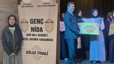 Tekirdağ’da büyük bir heyecanla gerçekleştirilen Kur’an-ı Kerim’i Güzel Okuma Yarışması