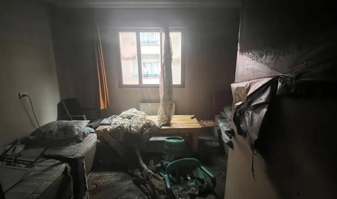 Manisa’nın Turgutlu ilçesinde kendi dairesini ateşe verdikten sonra kaçmaya çalışırken