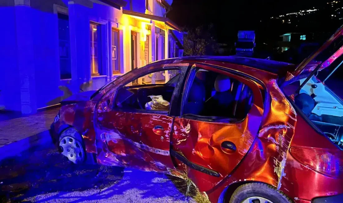 Sakarya’nın Sapanca ilçesinde kontrolden çıkan bir otomobilin yol kenarındaki evin