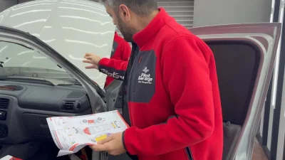 Elazığ’da aracını satmak için ekspertize giden bir otomobil sahibi, rapor