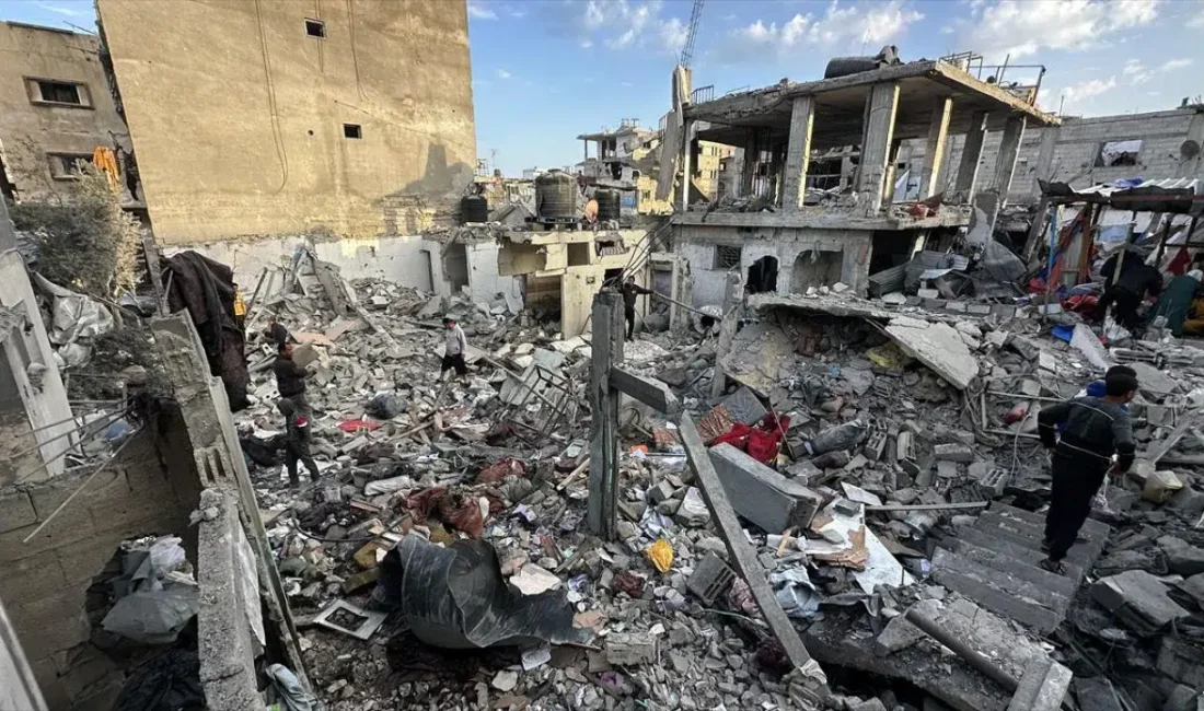 İsrail ordusunun ateşkes sürecine rağmen Gazze Şeridi’nin kuzeyindeki Beyt Lahiya