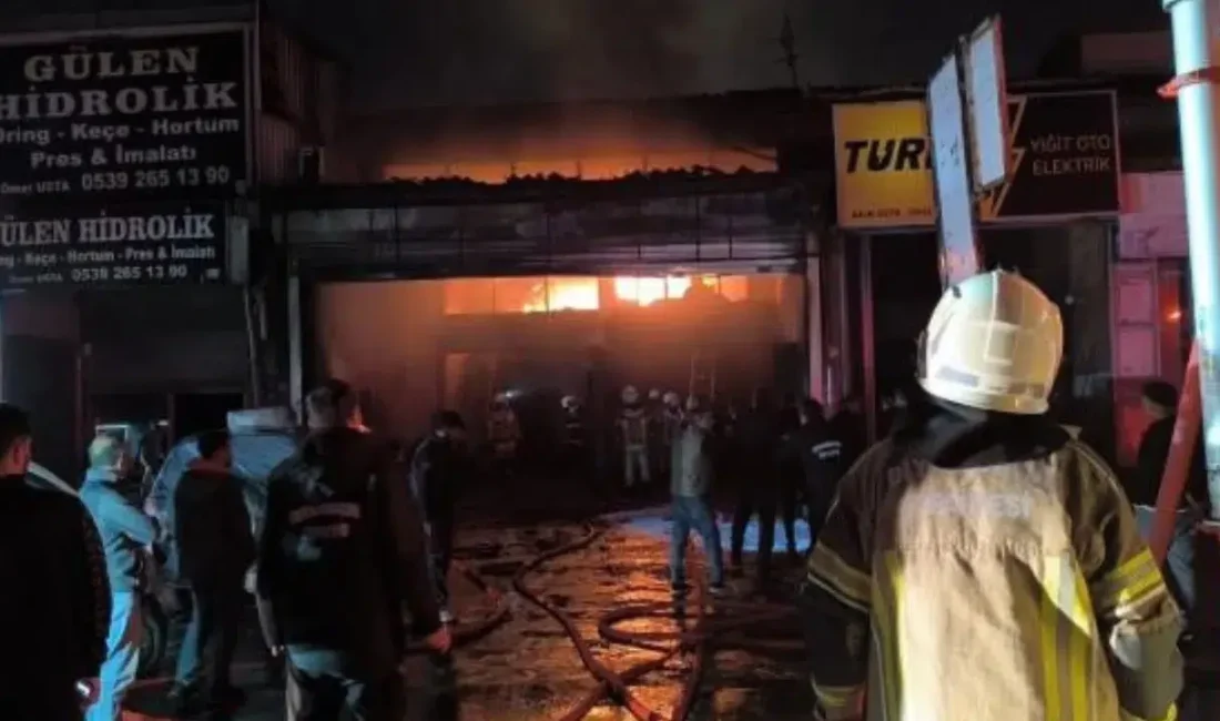Diyarbakır’ın Yenişehir ilçesinde yer alan bir oto tamir dükkanında aniden
