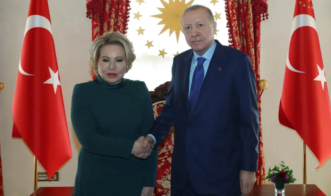Cumhurbaşkanı Recep Tayyip Erdoğan, Rusya Federasyonu Konseyi Başkanı Valentina Matviyenko’yu