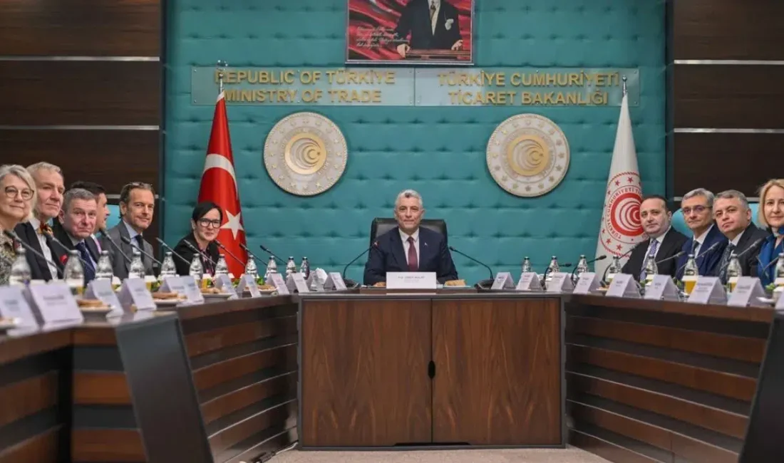 Ticaret Bakanı Ömer Bolat, Ankara’da Avrupa Birliği büyükelçileriyle gerçekleştirdiği kritik