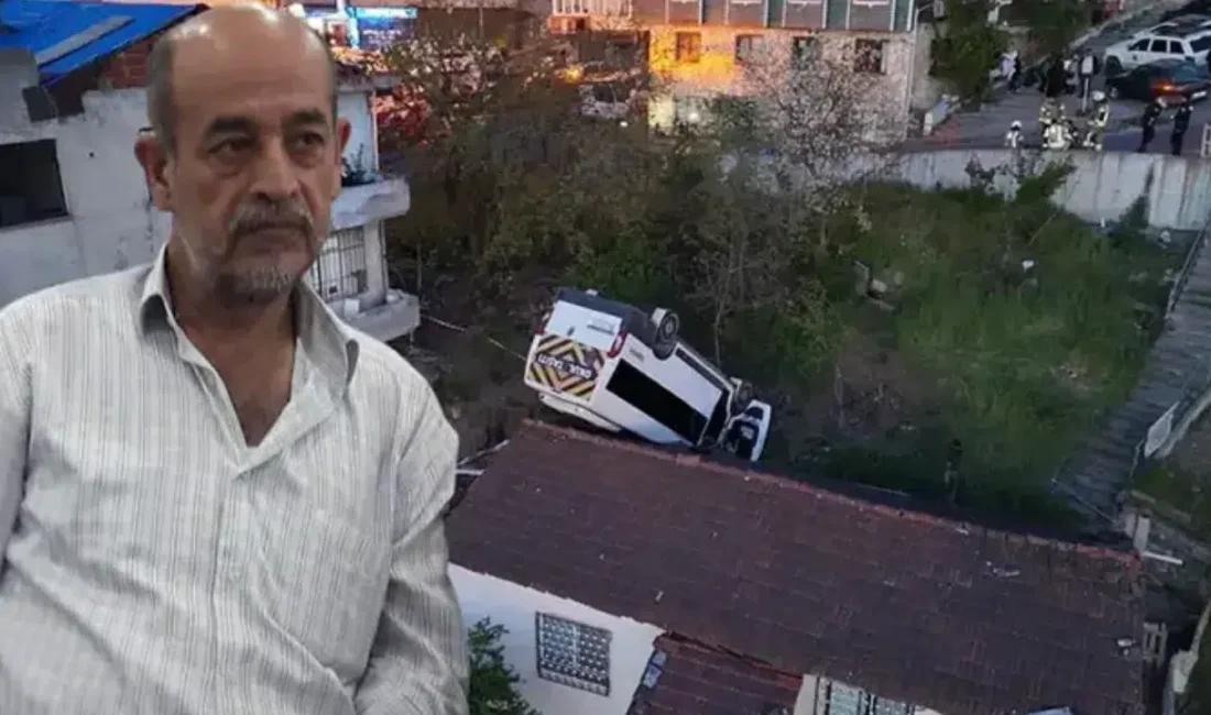 İstanbul Kağıthane’de yokuş aşağı ters yönde ilerlerken kontrolden çıkan okul