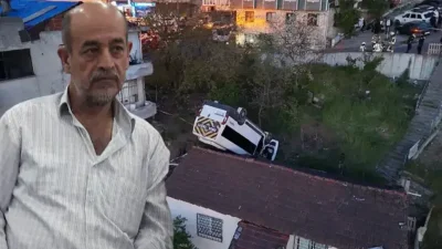 İstanbul Kağıthane’de yokuş aşağı ters yönde ilerlerken kontrolden çıkan okul