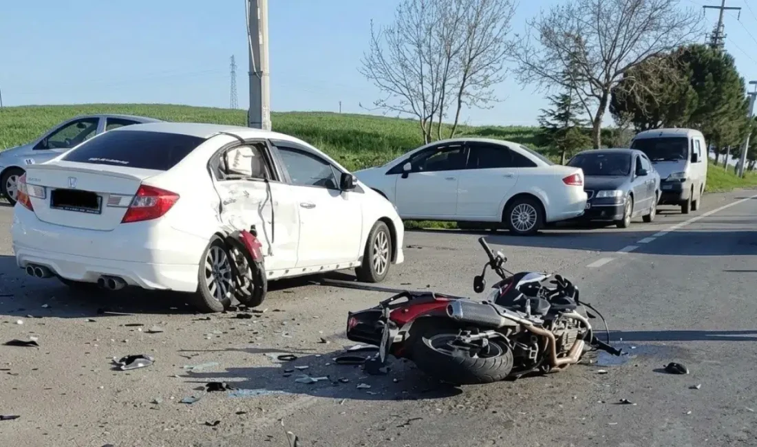 Tekirdağ’ın Muratlı ilçesinde meydana gelen ve görenleri hayrete düşüren trafik