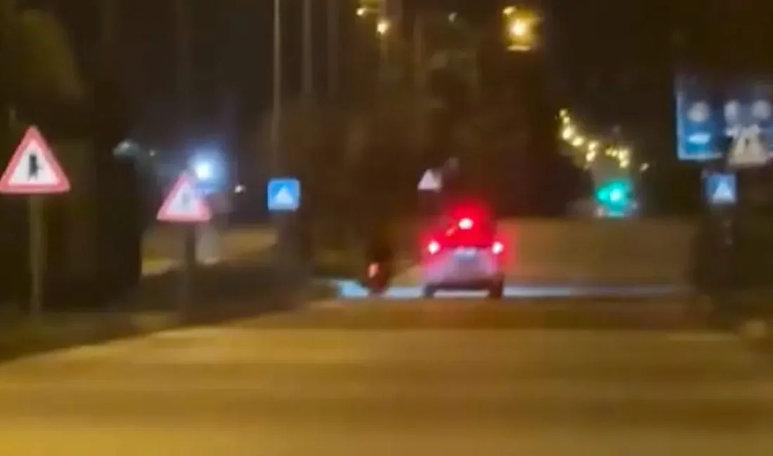 Bolu’da plakasız motosikletiyle polisin dur ihtarına uymayarak kaçmaya çalışan sürücü,