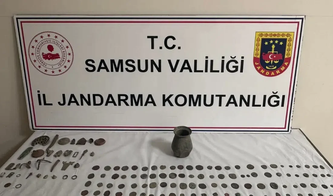 Samsun’un Terme ilçesinde jandarma ekiplerinin titiz takibi sonucu gerçekleştirilen tarihi