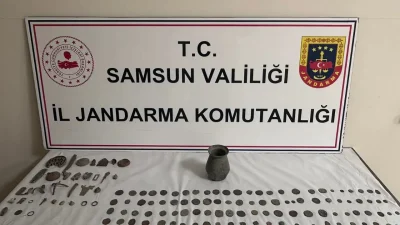 Samsun’un Terme ilçesinde jandarma ekiplerinin titiz takibi sonucu gerçekleştirilen tarihi