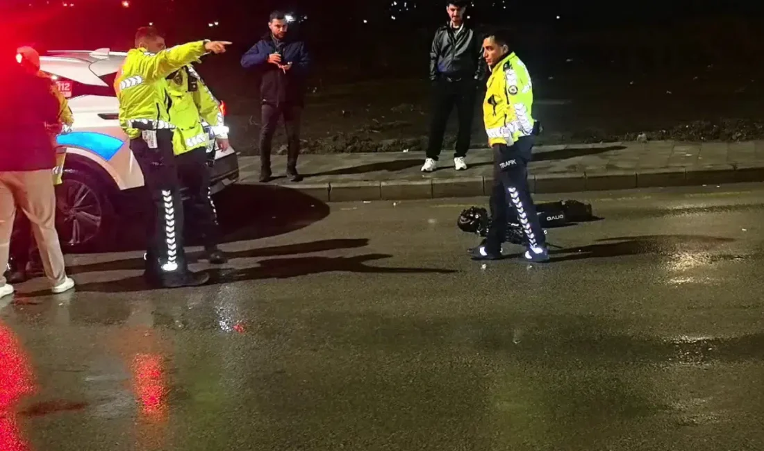 Erzurum’da meydana gelen trafik kazasında hafif ticari aracın çarptığı 21