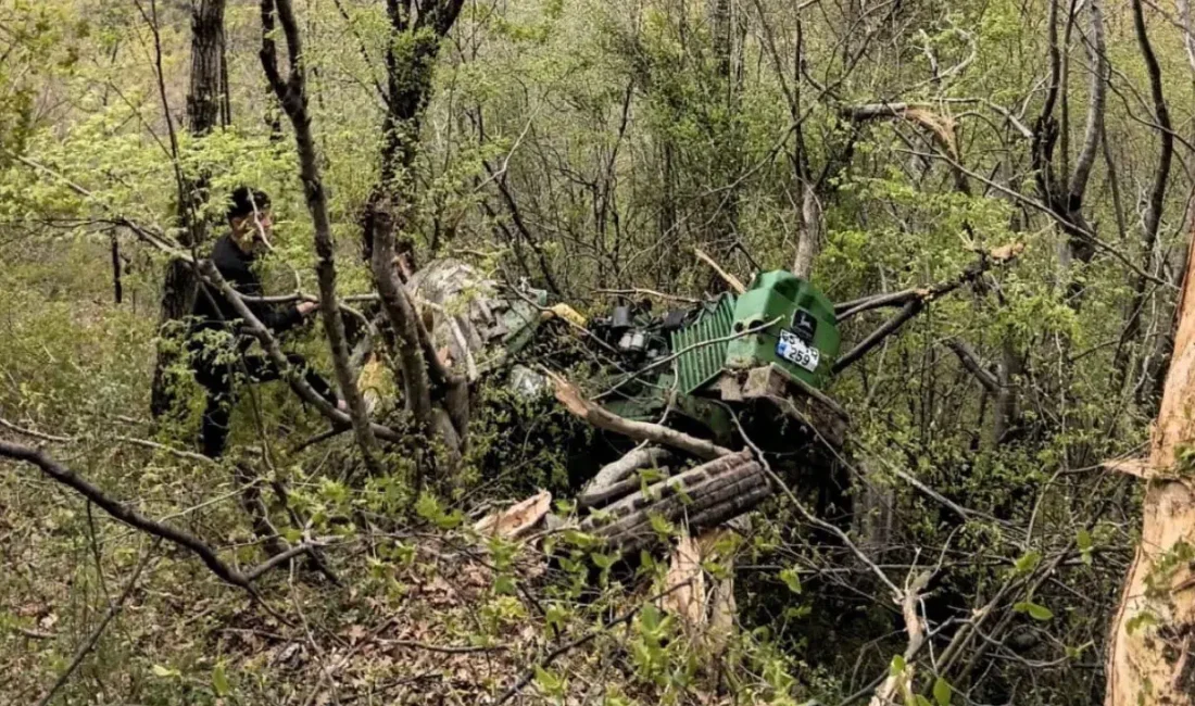 Samsun’un Yakakent ilçesinde kontrolden çıkan bir traktörün uçuruma yuvarlanması sonucu