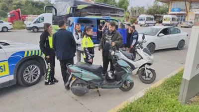 Antalya’nın Manavgat ilçesinde Batı Side Köprülü Kavşak yan yolunda meydana
