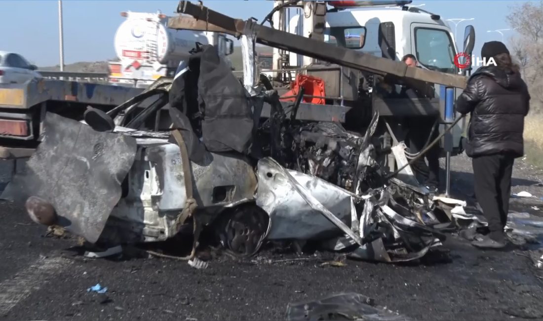 Ankara’da günün ilk ışıklarıyla birlikte Kuzey Çevre Yolu’nda meydana gelen