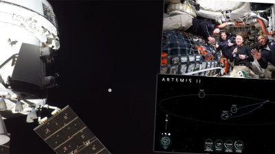 NASA’nın tarihi Artemis II görevi kapsamında uzay aracı motorlarını ateşleyerek