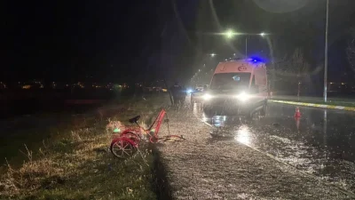 Erzincan’da meydana gelen korkunç trafik kazasında bir ticari taksi ile