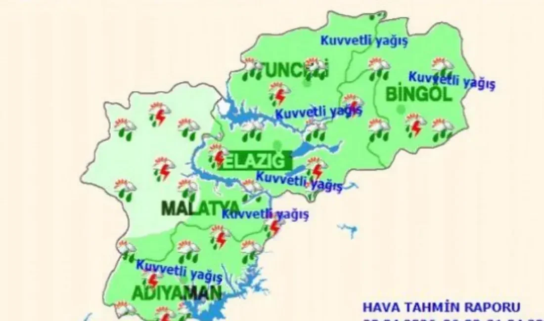 Meteoroloji 13. Bölge Müdürlüğü tarafından paylaşılan son veriler, bölgedeki dört