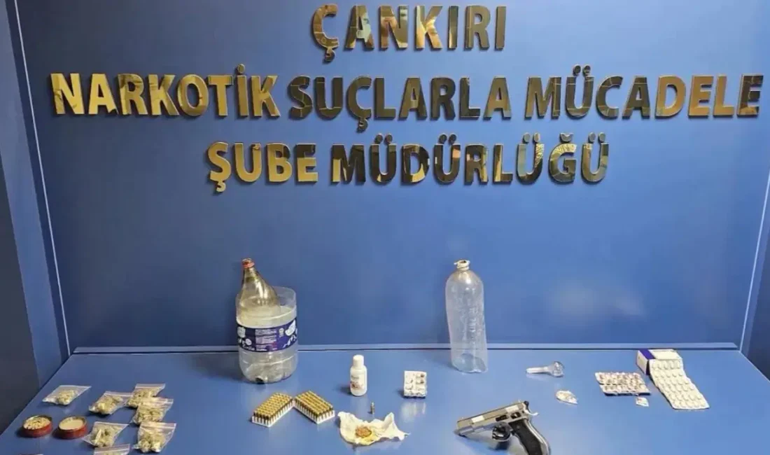 Çankırı’da emniyet güçlerinin uyuşturucu satıcılarına karşı yürüttüğü titiz çalışma sonucunda
