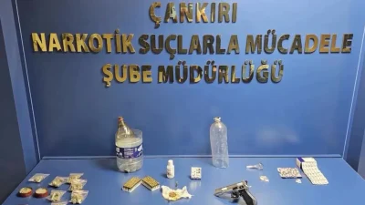 Çankırı’da emniyet güçlerinin uyuşturucu satıcılarına karşı yürüttüğü titiz çalışma sonucunda