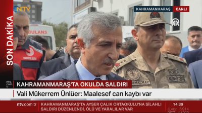 Kahramanmaraş’ın Onikişubat ilçesinde bulunan Ayser Çalık Ortaokulu’nda meydana gelen silahlı