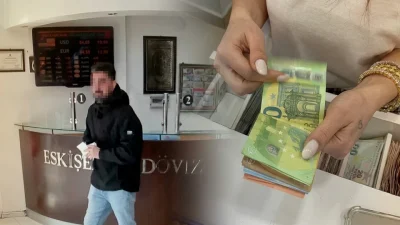 Eskişehir’de bir döviz bürosu çalışanı, yoğun mesai sırasında yaşadığı anlık