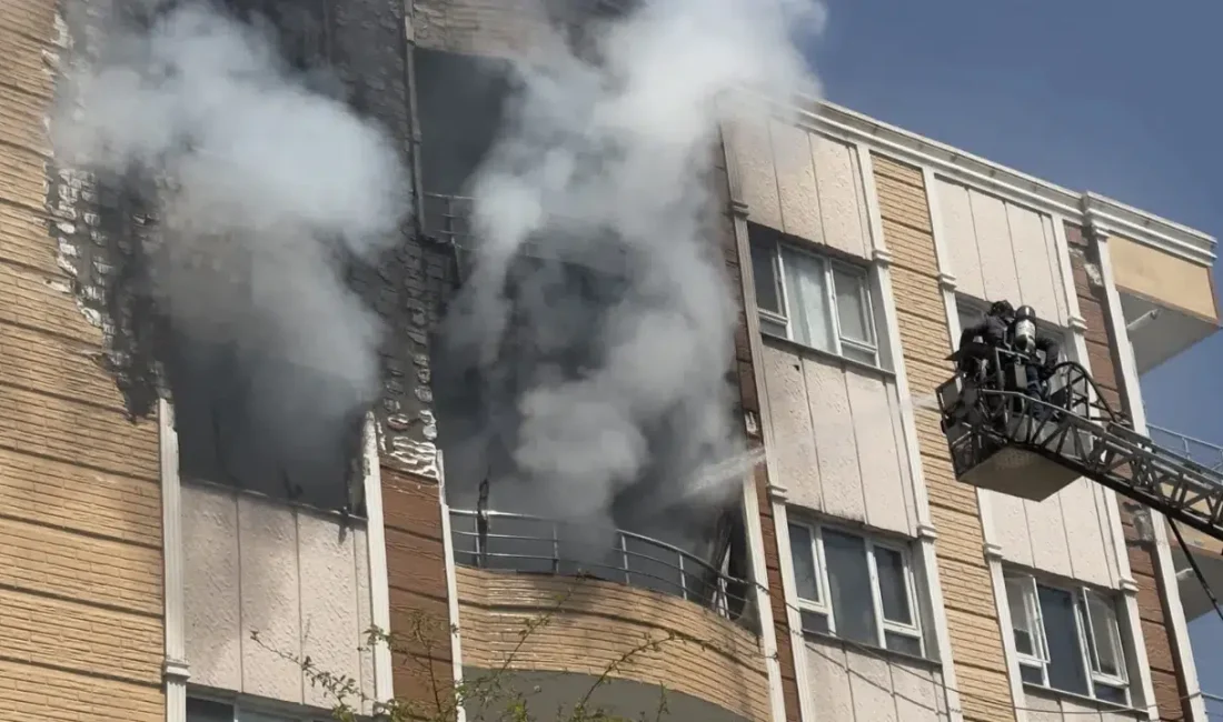 Şanlıurfa’nın Ceylanpınar ilçesinde bir apartmanın dördüncü katında başlayarak hızla üst