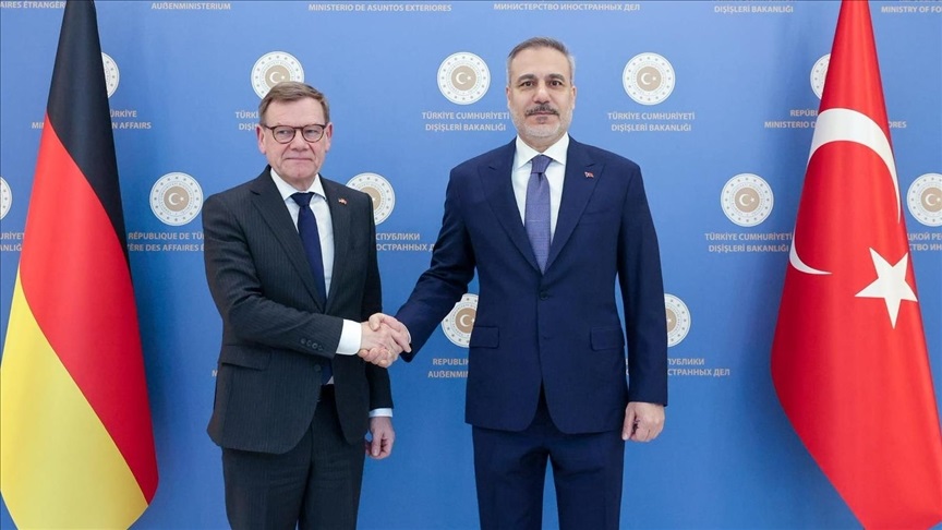 Dışişleri Bakanı Hakan Fidan, Alman mevkidaşı Johann Wadephul ile gerçekleştirdiği