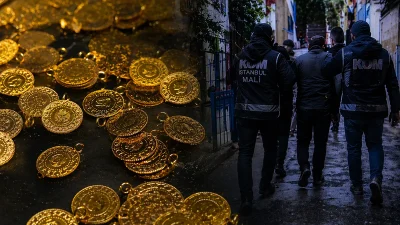 İstanbul merkezli yürütülen dev operasyonla, piyasaya sahte altın sürerek haksız