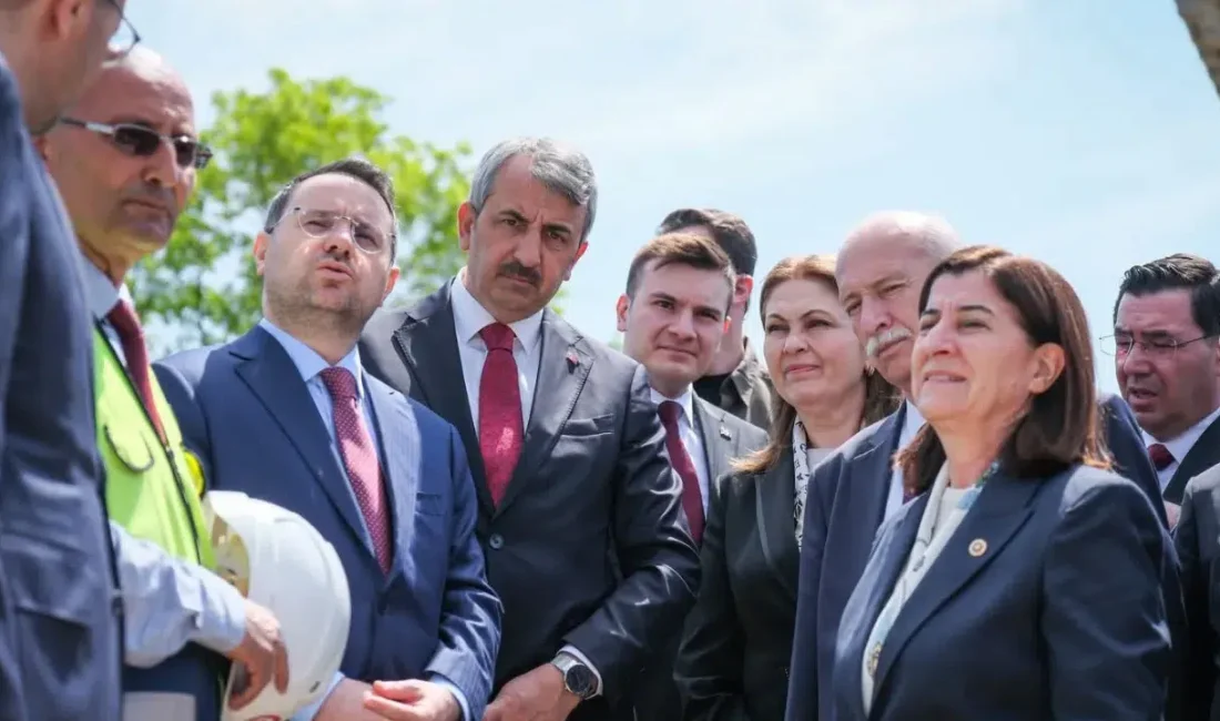 Adalet Bakanı Akın Gürlek, Edirne temasları çerçevesinde tarihi Sarayiçi bölgesinde