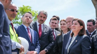 Adalet Bakanı Akın Gürlek, Edirne temasları çerçevesinde tarihi Sarayiçi bölgesinde