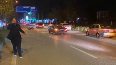 Bursa’nın Karacabey ilçesinde seyir halindeki motosikletin kontrolden çıkarak devrilmesi sonucu