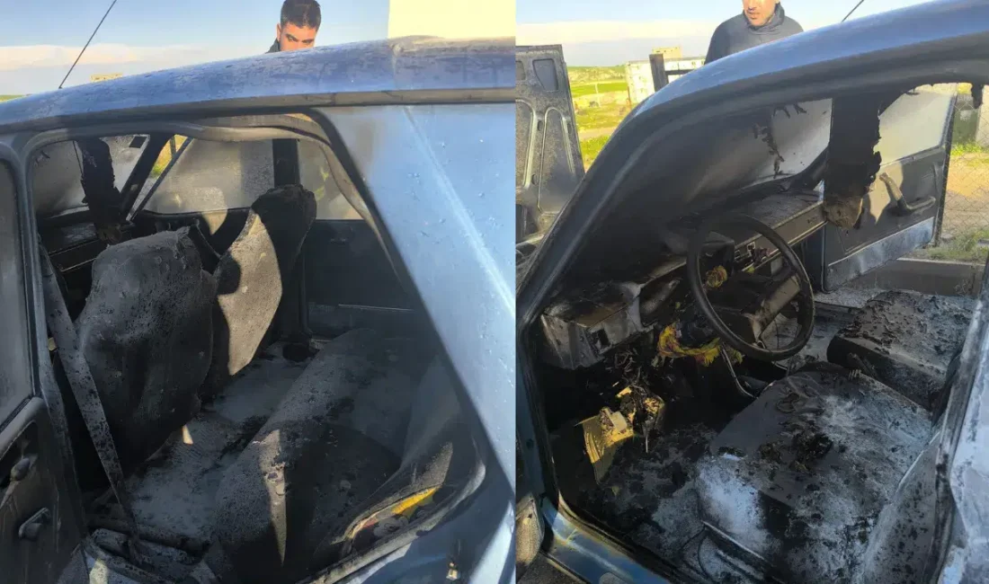 Adıyaman’ın Besni ilçesinde bir otomobilde henüz belirlenemeyen bir sebeple çıkan