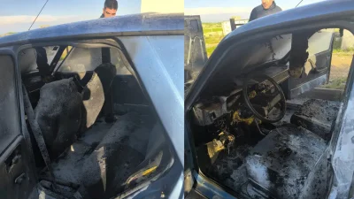 Adıyaman’ın Besni ilçesinde bir otomobilde henüz belirlenemeyen bir sebeple çıkan