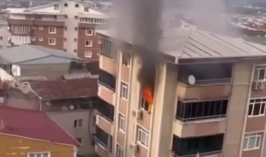 Bursa’nın Yıldırım ilçesinde bir apartman dairesinden yükselen alevler tüm mahalleyi