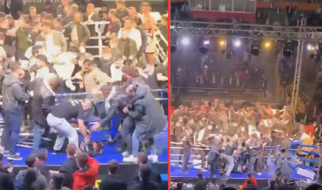 Trabzon’da düzenlenen boks şampiyonasında Türk ve Rus sporcular arasında başlayan