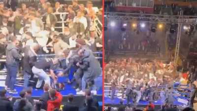 Trabzon’da düzenlenen boks şampiyonasında Türk ve Rus sporcular arasında başlayan