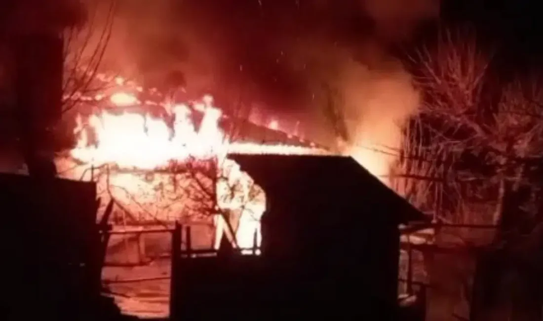 Kahramanmaraş’ın Andırın ilçesinde gece saatlerinde yükselen alevler bir canı hayattan