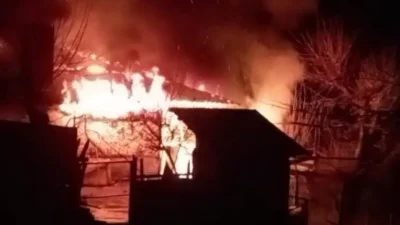 Kahramanmaraş’ın Andırın ilçesinde gece saatlerinde yükselen alevler bir canı hayattan
