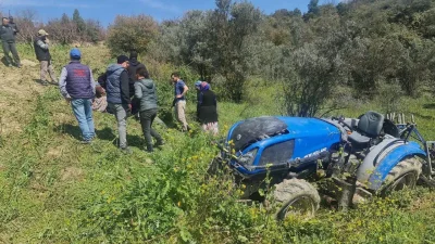 Bilecik’in Osmaneli ilçesinde üç gün önce meydana gelen feci traktör