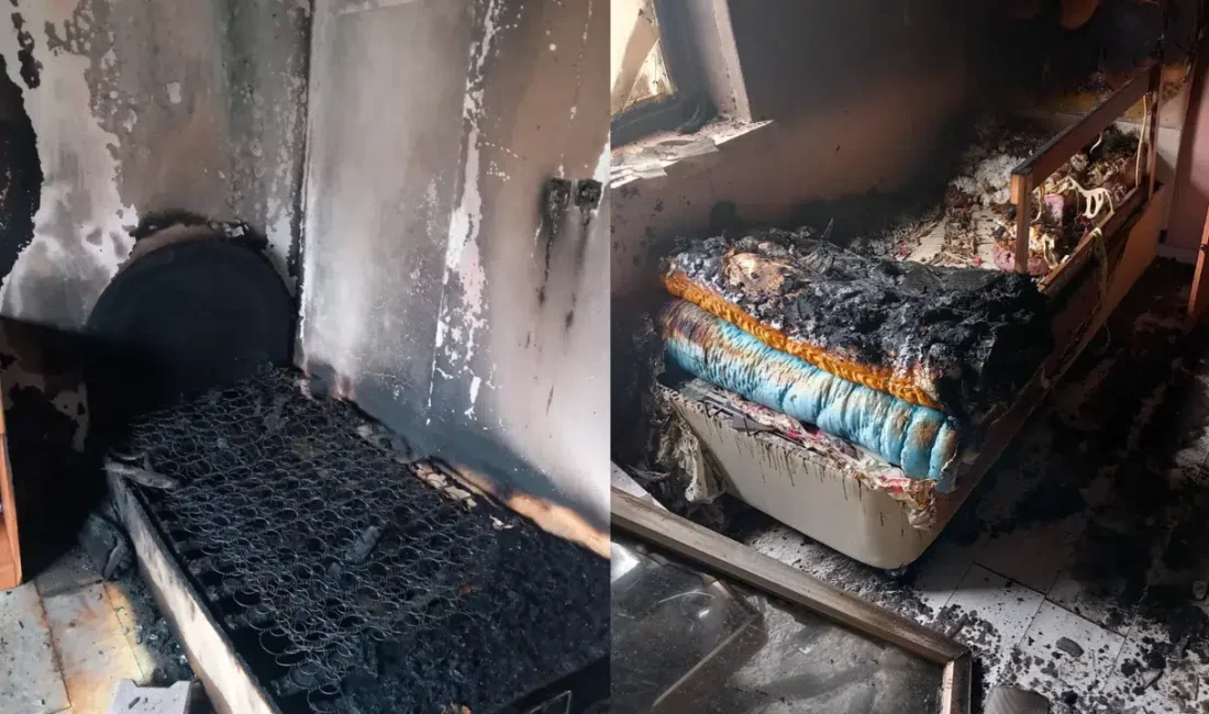 Nevşehir’in Avanos ilçesinde gökyüzünden süzülen yıldırımın müstakil bir evi hedef